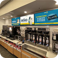 In-store promotional screens